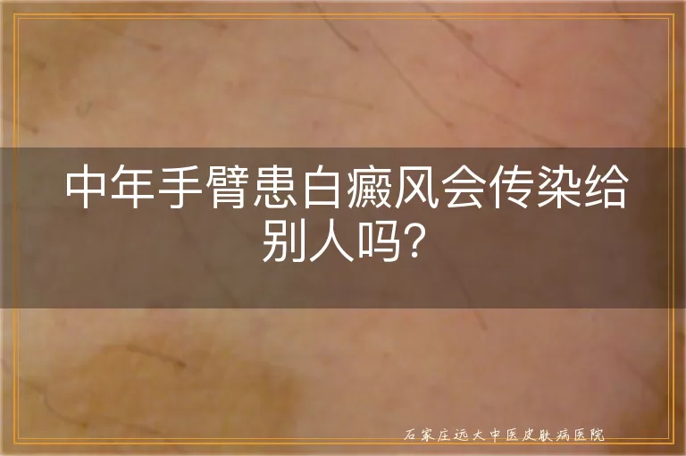 中年手臂患白癜风会传染给别人吗？